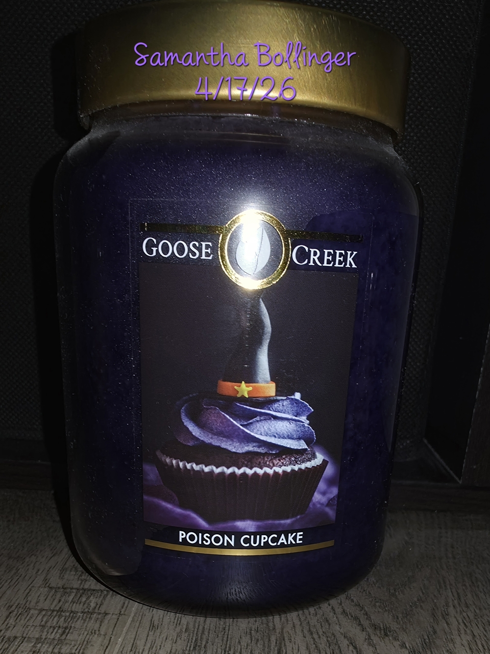 Goose Creek Poison Cupcake Large Jar Candle